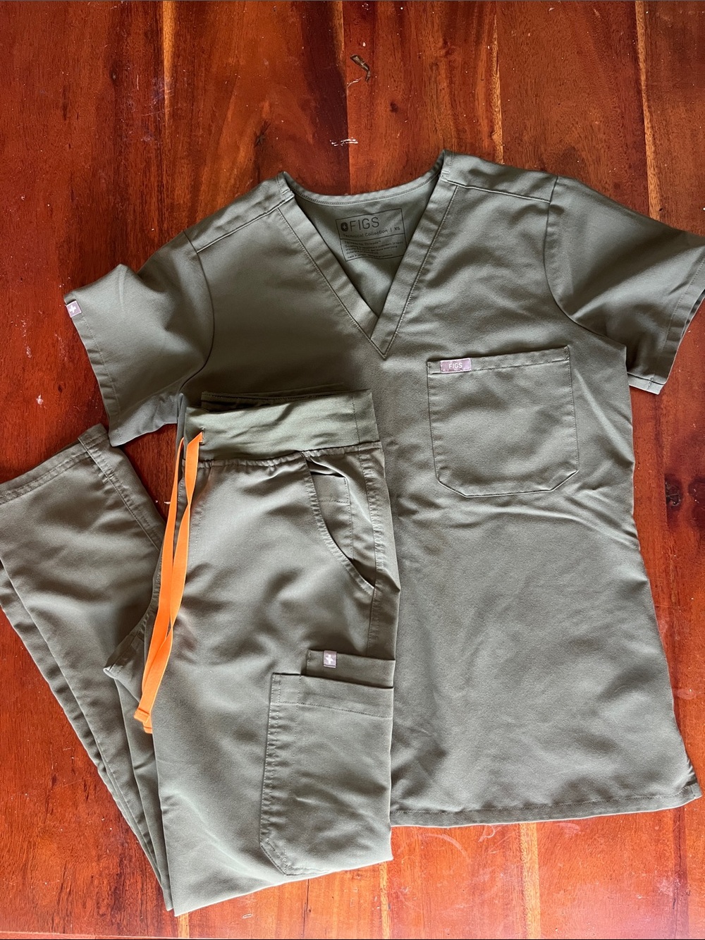 Figs Technical Collection Scrub Set | Green Spruce XS